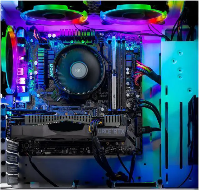 Alt view image 6 of 7 - Skytech Archangel 3.0 - Ryzen 5 2600X - RTX 2060 - 16 GB DDR4 - 500 GB SSD - RGB Fans - 802.11ac Wi-Fi - Windows 10 Home - Gaming Desktop