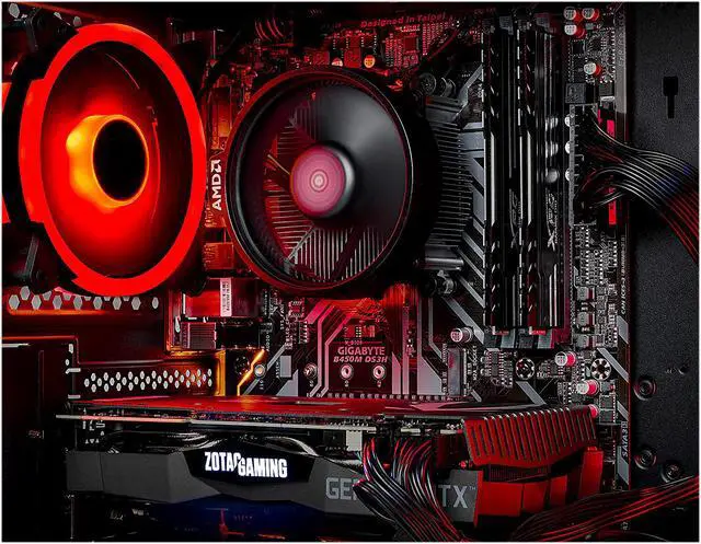 Alt view image 8 of 9 - Skytech Chronos Gaming PC Desktop - AMD Ryzen 3 3100, NVIDIA GTX 1650 SUPER 4 GB, 8 GB DDR4, 500 GB SSD, A320 Motherboard, 550 Watt Bronze