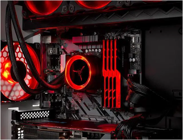 Alt view image 9 of 10 - Skytech OMEGA Gaming PC Desktop - Intel Core i9 10900K 3.70 GHz, RTX 3090 24 GB, 32 GB 3600 RGB MEM, 1 TB NVMe, Z490 Motherboard, White