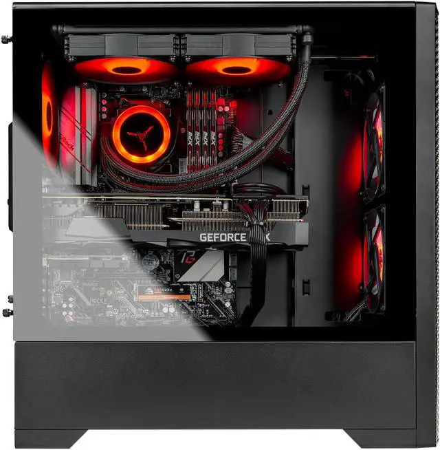 Alt view image 4 of 8 - Skytech BLAZE 3.0 Gaming PC Desktop - AMD Ryzen 7 5800X 3.8GHz, RTX 3080 10GB GDDR6X, 32GB DDR4 3200, 1TB Gen4 NVMe, X570 Motherboard, 240mm AIO, 850W Gold PSU, AC WiFi, Windows 10 Home 64-bit