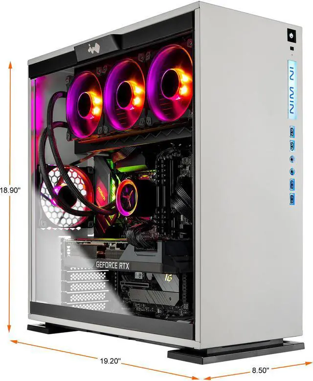 Alt view image 4 of 4 - Skytech OMEGA Gaming PC Desktop - Intel i9-10900K 3.70 GHz, RTX 3080 10 GB GDDR6X, 1 TB NVMe, 16 GB DDR4 3000, Z490 Motherboard, 750W Gold PSU, 360mm AIO, AC Wi-Fi, Windows 10 Home 64-bit