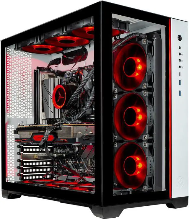 Main image of Skytech Prism II Gaming PC Desktop - AMD Ryzen 7 5800X 3.80 GHz, AMD 6800 XT 16 GB GDDR6, 1 TB Gen4 SSD, 16 GB DDR4 3200, X570 Motherboard, 750W Gold PSU, 360mm AIO, AC Wi-Fi, Windows 10 Home 64-bit