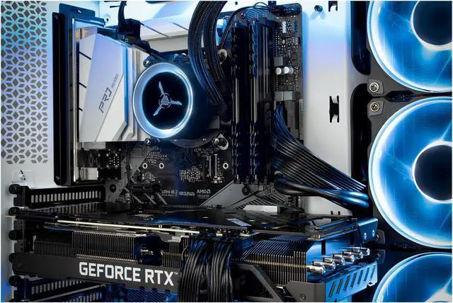 Alt view image 4 of 5 - Skytech Prism II Gaming PC Desktop - Intel i9-10900K 3.70 GHz, RTX 3090 24 GB GDDR6X, 1 TB NVMe, 16 GB DDR4 3000, Z590 Motherboard, 850W Gold PSU, 360mm AIO, AC Wi-Fi, Windows 10 Home 64-bit