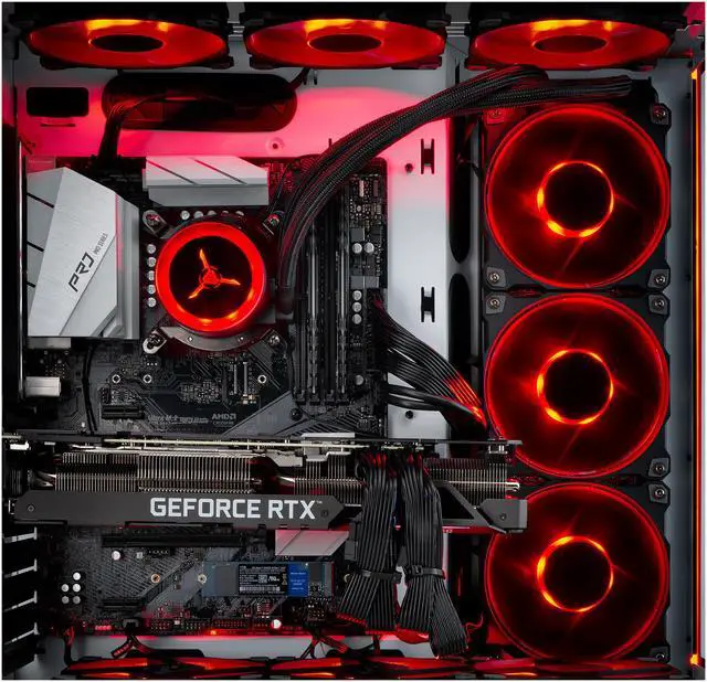 Alt view image 5 of 5 - Skytech Prism II Gaming PC Desktop - Intel i9-10900K 3.70 GHz, RTX 3090 24 GB GDDR6X, 1 TB NVMe, 16 GB DDR4 3000, Z590 Motherboard, 850W Gold PSU, 360mm AIO, AC Wi-Fi, Windows 10 Home 64-bit