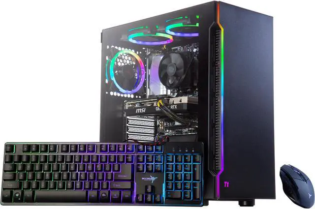 Skytech SHADOW Gaming PC Desktop AMD Ryzen 5600X GHz, RTX - Main Image