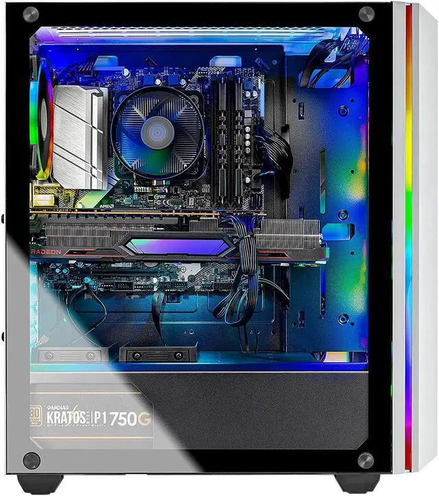 Alt view image 4 of 7 - Skytech Chronos - AMD Ryzen 7 3700X - Radeon RX 6700 XT - 16GB DDR4 3200 - 1TB SSD - B550M MB - 750W Gold PSU -  ARGB Fans - AC WiFi - Windows 10 Home - Gaming Desktop