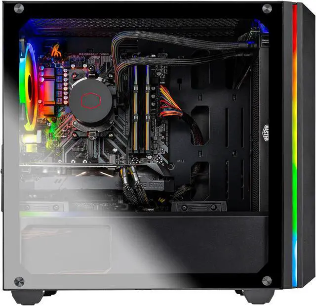 Alt view image 4 of 5 - Skytech Chronos Mini Gaming Computer PC Desktop - Ryzen 5 3600X 6-Core 3.80 GHz, RTX 2060 6 GB, 1 TB SSD, 16 GB DDR4 3000, 240mm AIO, B450M MB, AC WiFi, Windows 10 Home 64-bit, Black