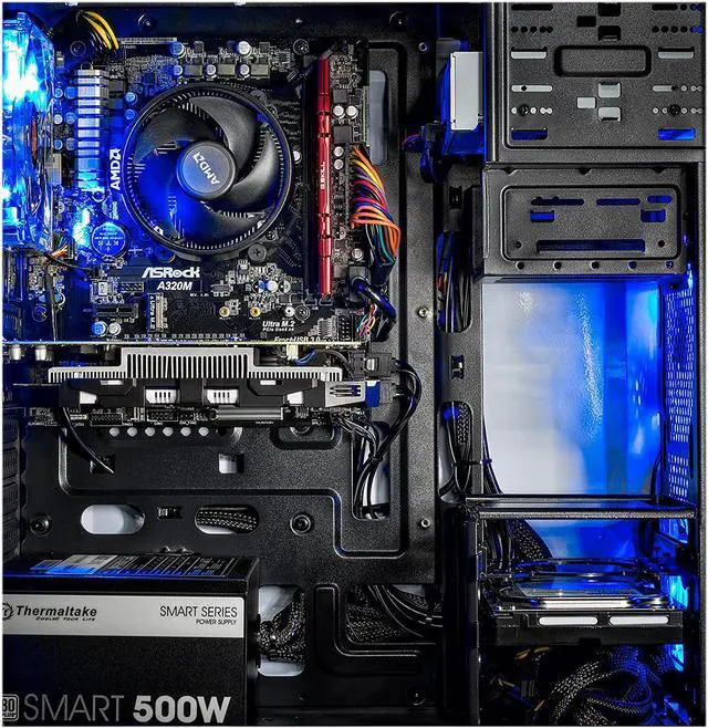 Alt view image 4 of 5 - Skytech Gaming Desktop Archangel ST-ARCH-1200-1050Ti-4G-R AMD Ryzen 3 1200 8GB DDR4 1TB HDD GeForce GTX 1050 Ti Windows 10 Home 64-bit