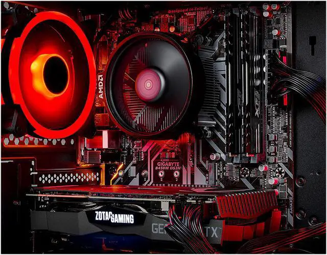 Alt view image 8 of 8 - Skytech Chronos Mini Gaming Computer PC Desktop - Ryzen 5 3600 6-Core 3.60 GHz, RTX 2060 6 GB, 1 TB SSD, 16 GB DDR4 3000, B450 MB, RGB Fans, 600W Gold PSU, AC WiFi, Windows 10 Home 64-bit, Black