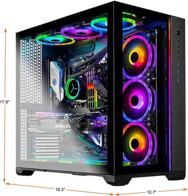Alt view image 2 of 6 - Skytech Gaming PC Desktop AMD Ryzen 9 5900X 3.70GHz, NVIDIA GeForce RTX 3080 Ti 12GB, 32GB DDR4 3600 RGB, 1TB NVMe Gen 4, 850W Gold PSU, 360MM AIO, 11AC WiFi, Windows 10 Home 64-bit