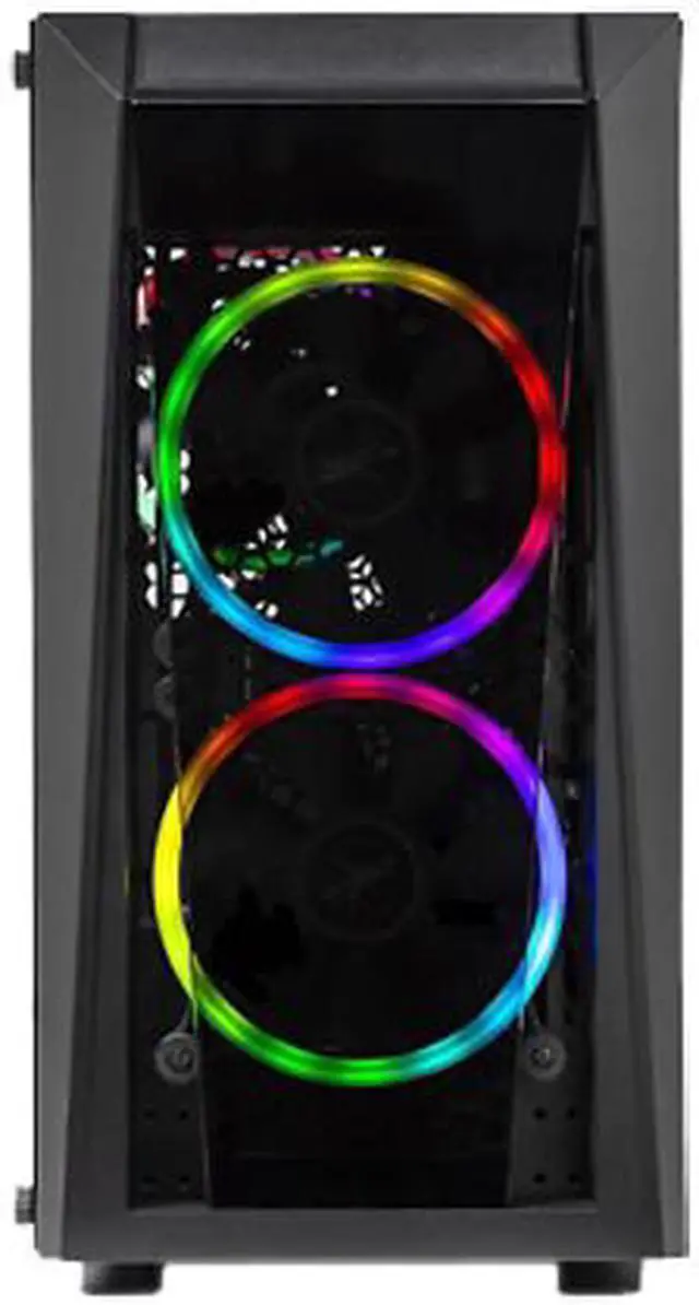 Alt view image 2 of 4 - Skytech Blaze 2.0 Gaming Computer PC Desktop - Intel i5-10400F, GTX 1650, 500GB SSD, 16GB DDR4 3200, RGB Fans, AC WiFi, Windows 11 Home 64-bit, Black