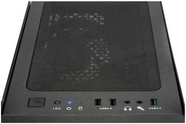 Alt view image 3 of 4 - Skytech Blaze 2.0 Gaming Computer PC Desktop - Intel i5-10400F, GTX 1650, 500GB SSD, 16GB DDR4 3200, RGB Fans, AC WiFi, Windows 11 Home 64-bit, Black