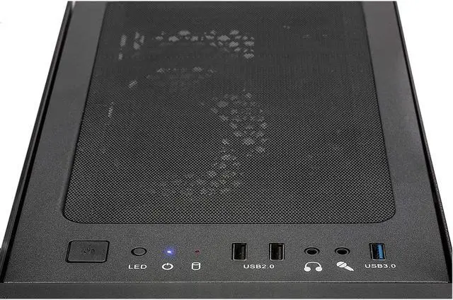 Alt view image 6 of 6 - Skytech Blaze 2 Gaming PC Desktop - Intel i3- 10100F, GTX 1650, 16GB DDR4 3200, 500GB SSD, RGB Fans, AC Wi-Fi, Windows 10 Home 64-bit, Black