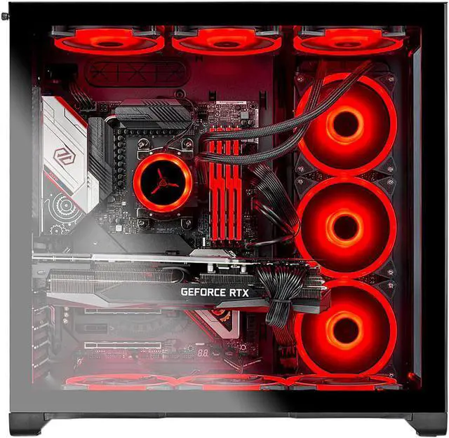 Alt view image 3 of 5 - Skytech PRISM II Gaming PC Desktop - AMD Ryzen 7 5800X, RTX 3080 10GB GDDR6X, 16GB DDR4 3200, 1TB Gen4 SSD, RGB Fans, AC Wi-Fi, Windows 11 Home 64-bit, Black