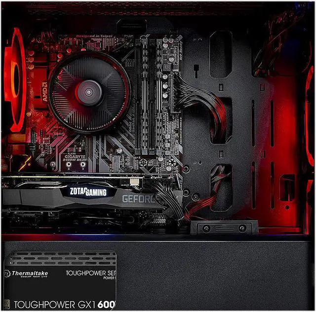 Alt view image 6 of 7 - Skytech Chronos Mini Gaming PC Desktop - AMD Ryzen 5 3600 6-Core 3.6GHz (4.2GHz Max Boost), RTX 2060, 16GB DDR4 3200 MHz, 1TB SSD, AC WiFi, Windows 10 Home 64-bit, Black (Refurbished)