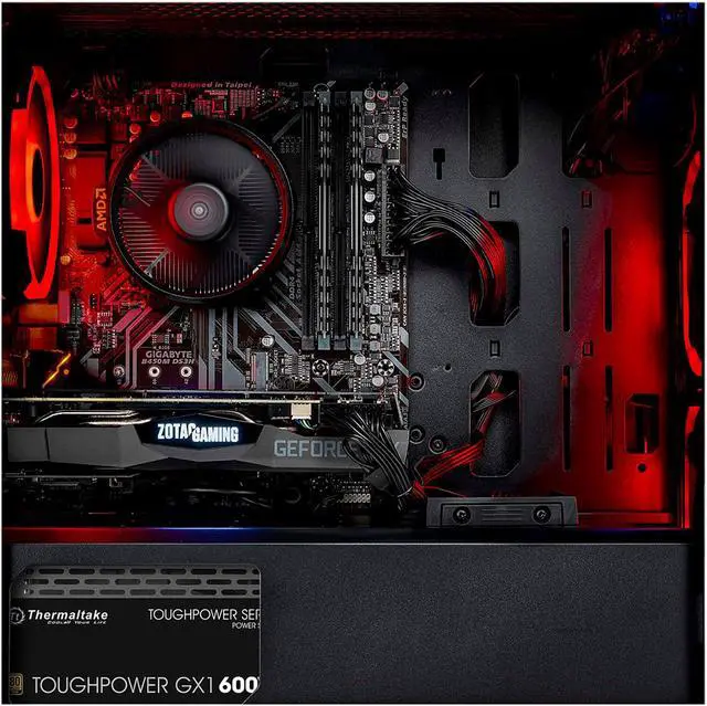 Alt view image 5 of 5 - Skytech Chronos Mini Gaming PC Desktop - AMD Ryzen 5 3600 6-Core 3.6GHz (4.2GHz Max Boost), RTX 2060, 16GB DDR4 3200 MHz, 1TB SSD, AC WiFi, Windows 10 Home 64-bit, Black (Refurbished)