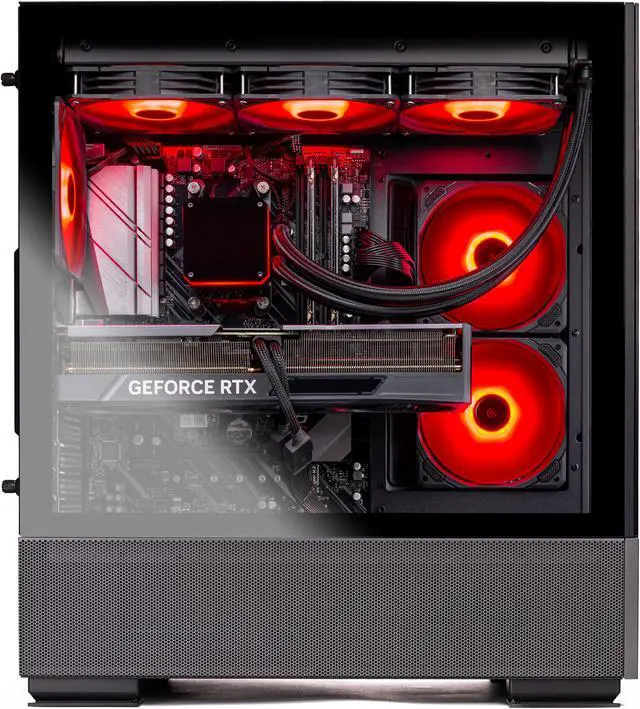 Alt view image 4 of 13 - Skytech Azure 2 Gaming PC Desktop - Intel Core i9 12900K 3.2 GHz, NVIDIA RTX 4070, 1TB NVMe SSD, 16GB DDR4 RAM 3200, 750W GOLD PSU, 360mm AIO, Wi-Fi, Windows 11 Home 64-bit