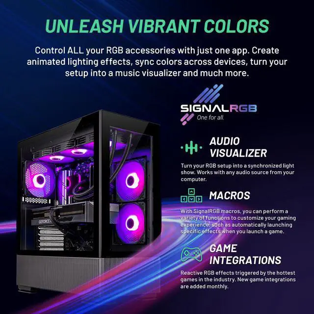 Alt view image 10 of 13 - Skytech Azure 2 Gaming PC Desktop - Intel Core i9 12900K 3.2 GHz, NVIDIA RTX 4070, 1TB NVMe SSD, 16GB DDR4 RAM 3200, 750W GOLD PSU, 360mm AIO, Wi-Fi, Windows 11 Home 64-bit