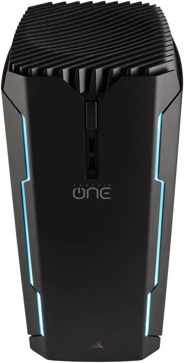 Alt view image 3 of 20 - CORSAIR ONE ELITE Compact Gaming PC CS-9000014-NA Liquid-Cooled Intel Core i7-8700K Liquid-Cooled GeForce GTX 1080 Ti 480 GB M.2 SSD 2 TB HDD 32 GB DDR4 Windows 10 Home 64-Bit