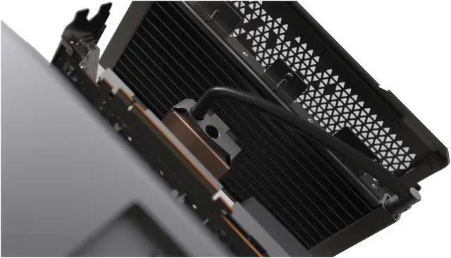 Alt view image 17 of 20 - CORSAIR ONE ELITE Compact Gaming PC CS-9000014-NA Liquid-Cooled Intel Core i7-8700K Liquid-Cooled GeForce GTX 1080 Ti 480 GB M.2 SSD 2 TB HDD 32 GB DDR4 Windows 10 Home 64-Bit