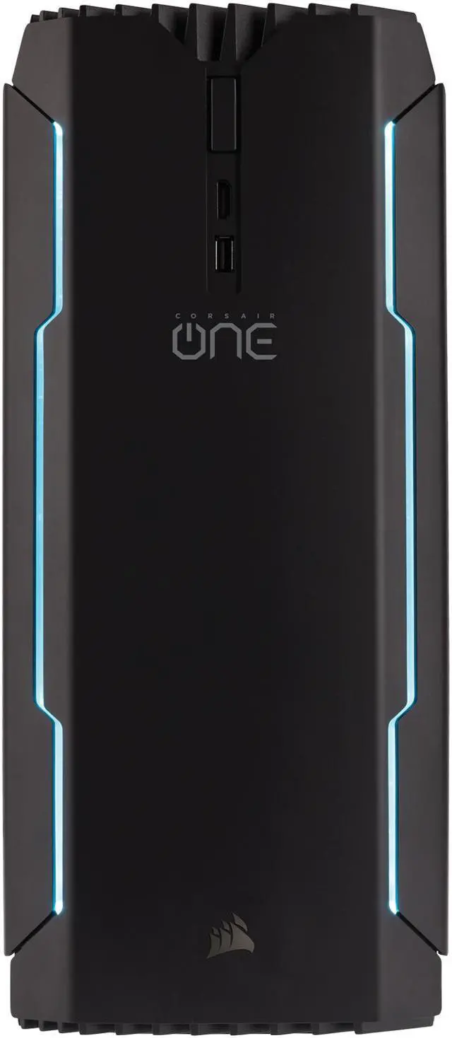 Alt view image 2 of 20 - CORSAIR ONE ELITE Compact Gaming PC CS-9000014-NA Liquid-Cooled Intel Core i7-8700K Liquid-Cooled GeForce GTX 1080 Ti 480 GB M.2 SSD 2 TB HDD 32 GB DDR4 Windows 10 Home 64-Bit