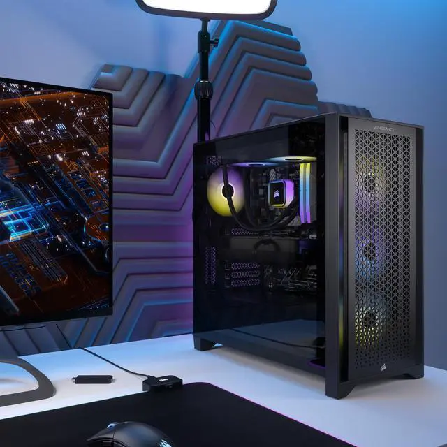 Alt view image 5 of 8 - CORSAIR VENGEANCE i7400 Gaming PC, Liquid Cooled Intel Core i9-12900K, NVIDIA GeForce RTX RTX 4090, 2TB M.2, 64GB CORSAIR VENGEANCE RGB DDR5 Memory