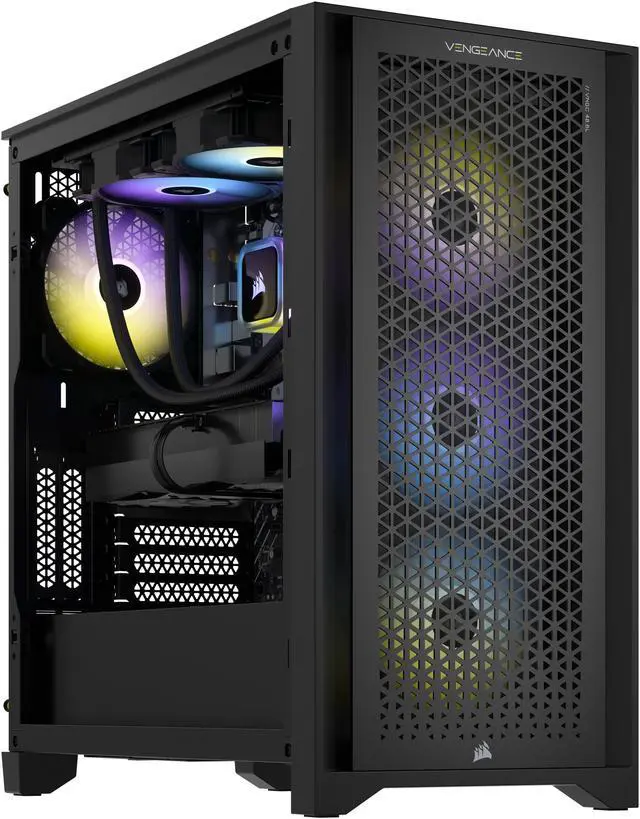Main image of CORSAIR VENGEANCE i7400 Gaming PC, Liquid Cooled Intel Core i9-12900K, NVIDIA GeForce RTX RTX 4090, 2TB M.2, 64GB CORSAIR VENGEANCE RGB DDR5 Memory