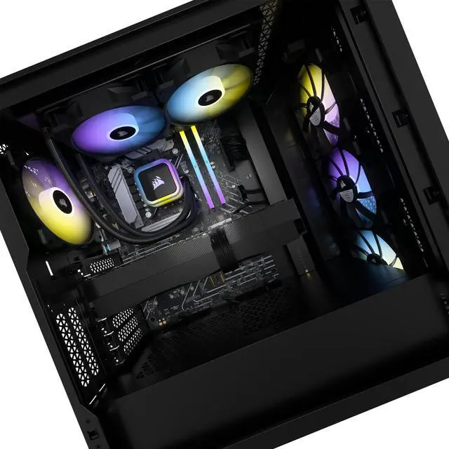 Alt view image 4 of 8 - CORSAIR VENGEANCE i7400 Gaming PC, Liquid Cooled Intel Core i9-12900K, NVIDIA GeForce RTX RTX 4090, 2TB M.2, 64GB CORSAIR VENGEANCE RGB DDR5 Memory