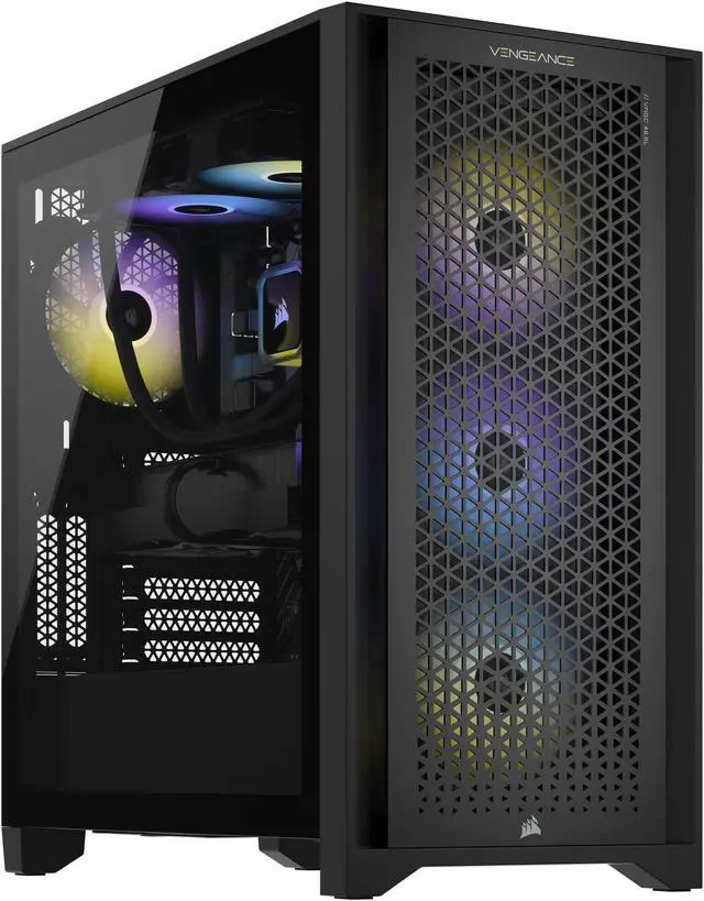 Alt view image 2 of 8 - CORSAIR VENGEANCE i7400 Gaming PC, Liquid Cooled Intel Core i9-12900K, NVIDIA GeForce RTX RTX 4090, 2TB M.2, 64GB CORSAIR VENGEANCE RGB DDR5 Memory