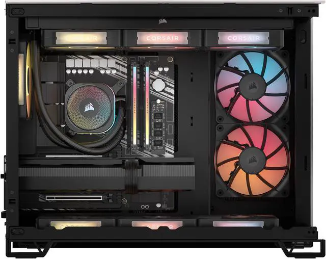 Alt view image 5 of 11 - CORSAIR VENGEANCE i5100 Series Gaming PC - Liquid Cooled Intel Core i9 14900KF CPU - NVIDIA GeForce RTX 4080 Super Graphics - 32GB CORSAIR DOMINATOR TITANIUM RGB DDR5 Memory