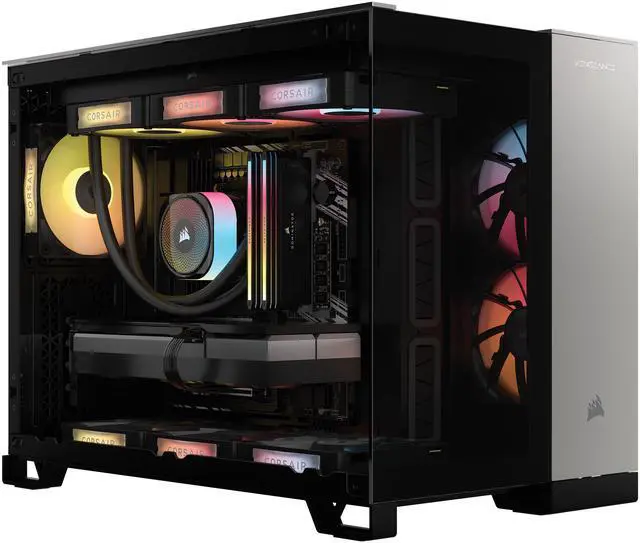 Alt view image 2 of 9 - CORSAIR VENGEANCE i5100 Series Gaming PC - Liquid Cooled Intel Core i9 14900KF CPU - NVIDIA GeForce RTX 5080 Graphics - 32GB CORSAIR DOMINATOR TITANIUM RGB DDR5 Memory