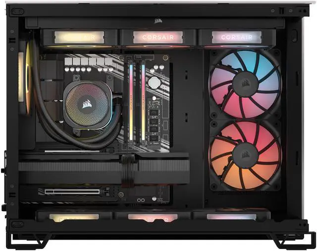 Alt view image 4 of 9 - CORSAIR VENGEANCE i5100 Series Gaming PC - Liquid Cooled Intel Core i9 14900KF CPU - NVIDIA GeForce RTX 5080 Graphics - 32GB CORSAIR DOMINATOR TITANIUM RGB DDR5 Memory