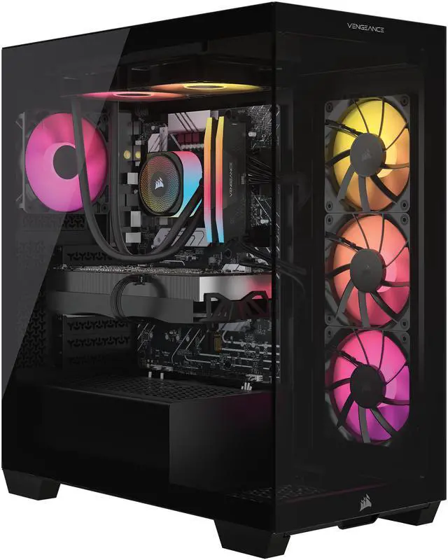 Main image of CORSAIR VENGEANCE i7500 Series Gaming PC - Liquid Cooled Intel Core i9-14900KF CPU - NVIDIA GeForce RTX 5080 Graphics - 32GB CORSAIR VENGEANCE RGB DDR5 Memory