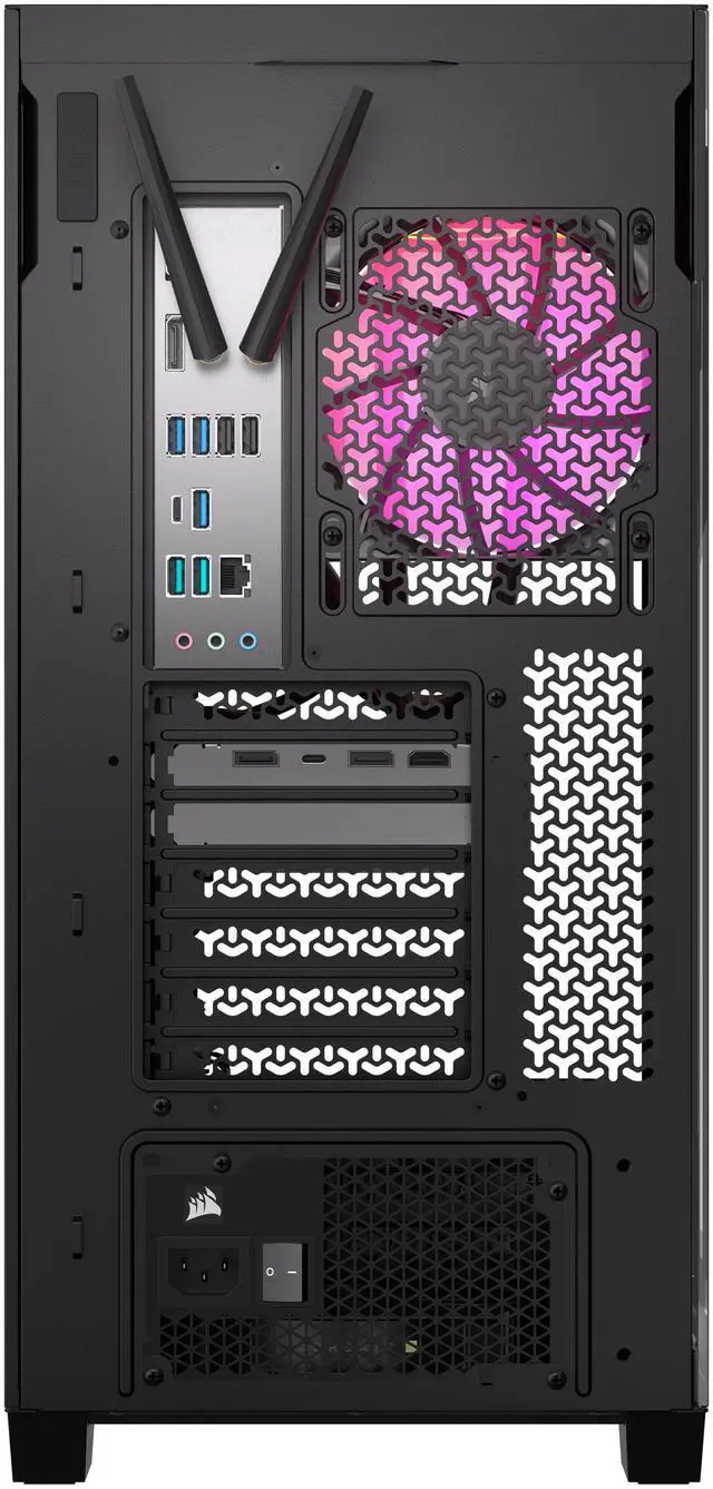 Alt view image 6 of 10 - CORSAIR VENGEANCE i7500 Series Gaming PC - Liquid Cooled Intel Core i9-14900KF CPU - NVIDIA GeForce RTX 5080 Graphics - 32GB CORSAIR VENGEANCE RGB DDR5 Memory