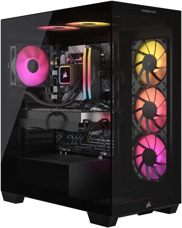 Alt view image 2 of 8 - CORSAIR VENGEANCE i7500 Series Gaming PC - Liquid Cooled Intel Core i7-14700KF CPU - NVIDIA GeForce RTX 5070Ti Graphics - 32GB CORSAIR VENGEANCE RGB DDR5 Memory