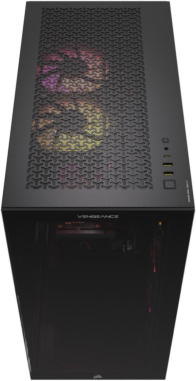 Alt view image 7 of 8 - CORSAIR VENGEANCE i7500 Series Gaming PC - Liquid Cooled Intel Core i7-14700KF CPU - NVIDIA GeForce RTX 5070Ti Graphics - 32GB CORSAIR VENGEANCE RGB DDR5 Memory