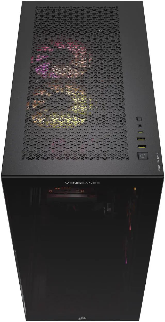 Alt view image 4 of 8 - CORSAIR VENGEANCE a7400 Series Gaming PC - Liquid Cooled AMD Ryzen 7 7800X3D CPU - NVIDIA GeForce RTX 5070 Graphics - 32GB CORSAIR VENGEANCE RGB DDR5 Memory