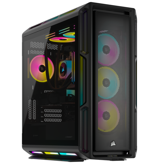 CORSAIR VENGEANCE i8200 Series Gaming PC - Liquid Cooled Intel Core i9 14900KF CPU - NVIDIA GeForce RTX 5080 Graphics - 64GB CORSAIR DOMINATOR