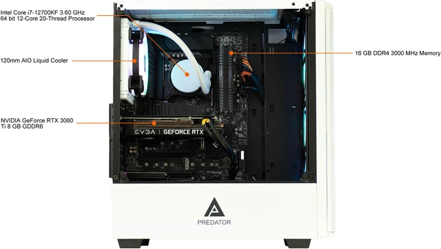 Cobratype Gaming Desktop Racer Intel Core i7-12700KF 16GB DDR4 1TB PCIe ...