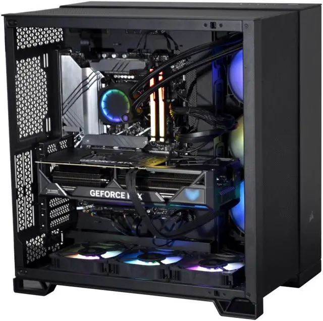 Main image of Stoneforged Kusanagi Gaming Desktop PC, Intel i9-14900K, NVIDIA GeForce RTX 4080 Super, 32GB DDR5 6000Mhz, 1TB NVMe SSD, 1000W 80+ Gold, 360mm RGB AIO Liquid CPU Cooler, Windows 11 Home