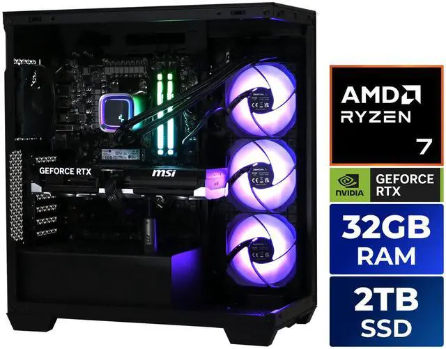Main image of Stoneforged Cleaver Gaming PC, AMD Ryzen 7 7800X3D, NVIDIA GeForce RTX 5070 Ti, 32GB DDR5 6000, 2TB SSD NVMe, 850W 80+ Gold