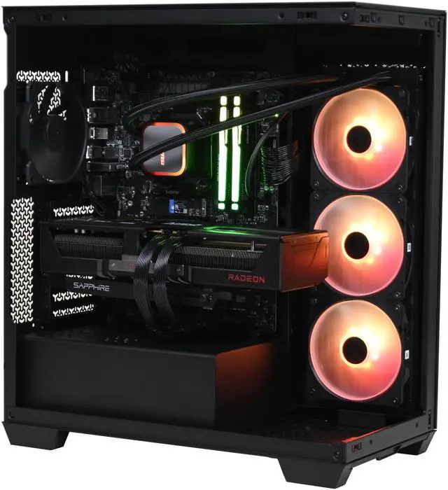 Alt view image 3 of 6 - Stoneforged Falchion Gaming PC, AMD Ryzen 7 7800X3D, AMD Radeon RX 9070 XT, 32GB DDR5 6000, 2TB NVMe SSD, 850W 80+ Gold, Windows 11 Home