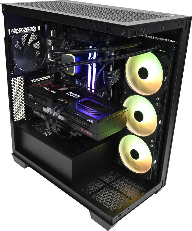 Alt view image 5 of 6 - Stoneforged Falchion Gaming PC, AMD Ryzen 7 7800X3D, AMD Radeon RX 9070 XT, 32GB DDR5 6000, 2TB NVMe SSD, 850W 80+ Gold, Windows 11 Home