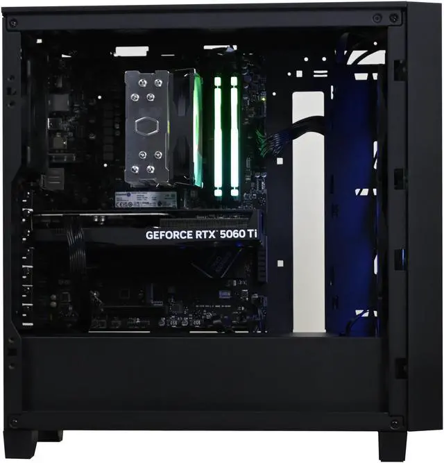 Alt view image 6 of 6 - Stoneforged Saber Gaming Desktop PC, AMD Ryzen 5 9600X, NVIDIA GeForce RTX 5060 Ti 16GB GDDR7, 32GB DDR5 6000, 1TB NVMe SSD, 700W 80+, Windows 11 Home