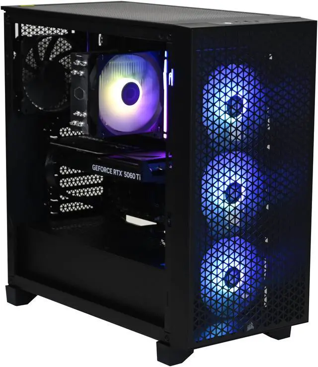 Main image of Stoneforged Saber Gaming Desktop PC, AMD Ryzen 5 9600X, NVIDIA GeForce RTX 5060 Ti 16GB GDDR7, 32GB DDR5 6000, 1TB NVMe SSD, 700W 80+, Windows 11 Home
