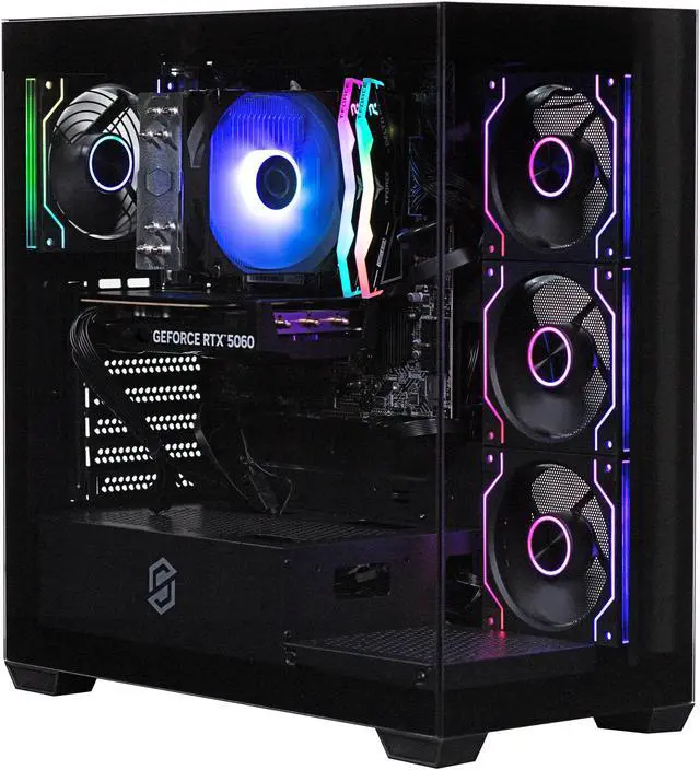 Alt view image 2 of 4 - Stoneforged Lance Gaming PC, Intel Core i5-14400F, NVIDIA GeForce RTX 5060, 16GB DDR5, 1TB NVMe SSD, Windows 11 Home