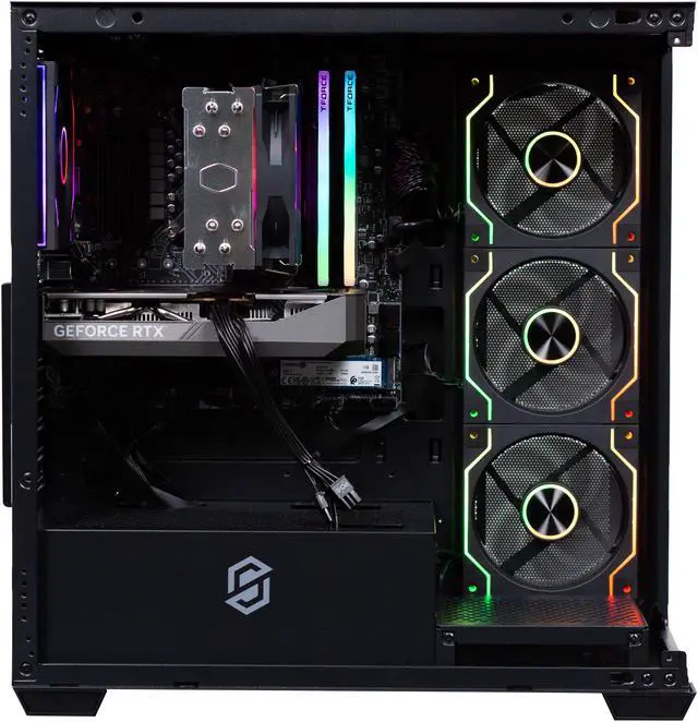 Alt view image 4 of 9 - Stoneforged Ram Gaming PC, AMD Ryzen 5 7600X, NVIDIA GeForce RTX 5060 Ti 16GB, 16GB DDR5, 1TB NVMe SSD, 700W, Windows 11 Home