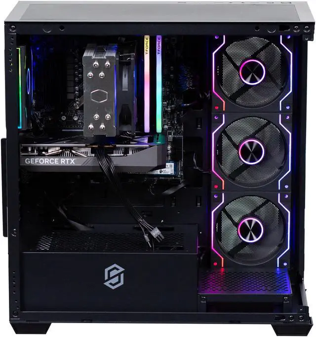 Alt view image 3 of 9 - Stoneforged Ram Gaming PC, AMD Ryzen 5 7600X, NVIDIA GeForce RTX 5060 Ti 16GB, 16GB DDR5, 1TB NVMe SSD, 700W, Windows 11 Home
