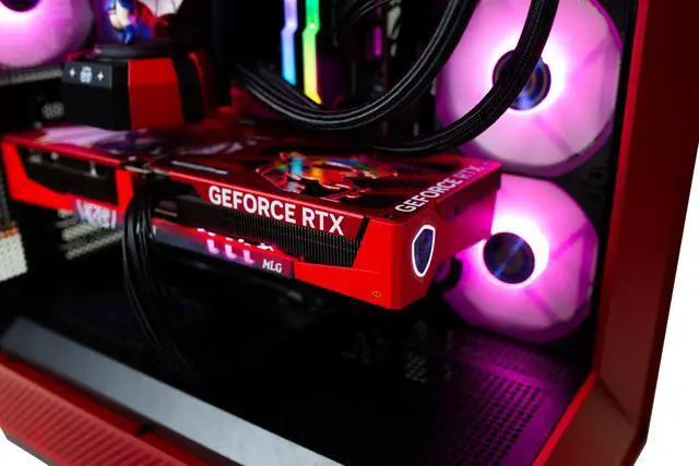 Alt view image 12 of 12 - Stoneforged MLG Edition Gaming PC, AMD Ryzen 7 7800X3D, NVIDIA GeForce RTX 5070 Ti, 32GB DDR5, 2TB SSD, Includes Wireless Gaming Mouse & Keyboard, Windows 11 Home