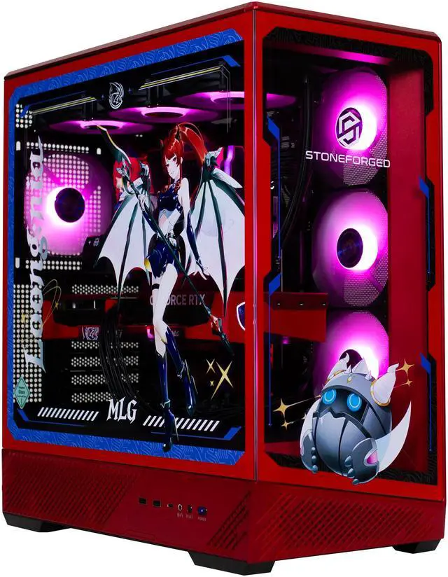 Main image of Stoneforged MLG Edition Gaming PC, AMD Ryzen 7 7800X3D, NVIDIA GeForce RTX 5070 Ti, 32GB DDR5, 2TB SSD, Includes Wireless Gaming Mouse & Keyboard, Windows 11 Home
